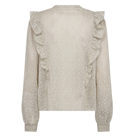 Levete Room LR-JERRIE 2 Bluse, Dove Combi 